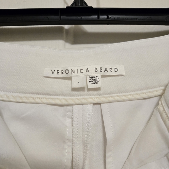 Veronica Beard Tonelli High Rise Wide Leg Trousers In White Size 4 - Picture 6 of 14